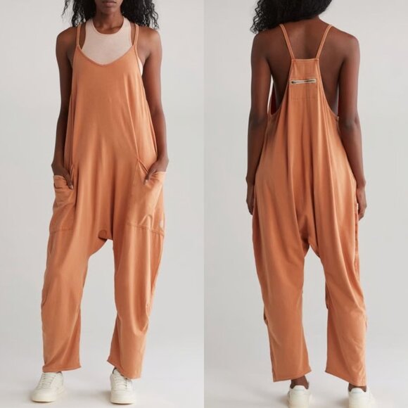 FP Movement by Free People Hot Shot Onesie In Toasted Coconut XS 41260 - Picture 1 of 12